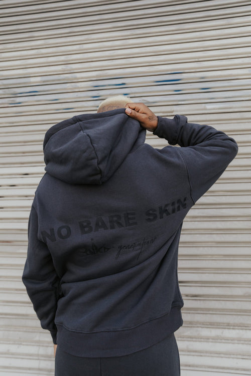 CROWN + NO BARE SKIN ZIP HOODIE
