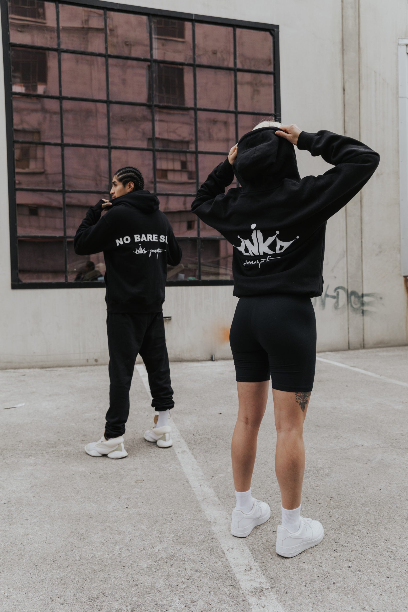 CROWN + NO BARE SKIN ZIP HOODIE